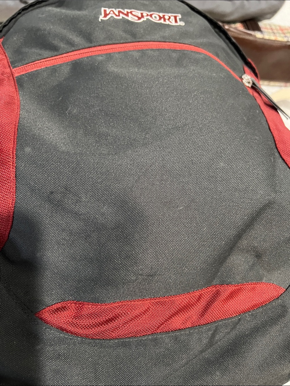 Jansport Black and Burgundy Everyday Backpack - Picture 5 of 6